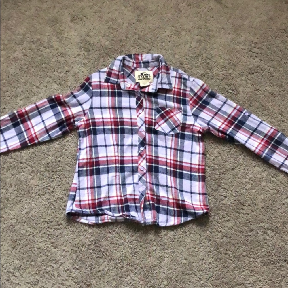 Plaid long sleeve shirt